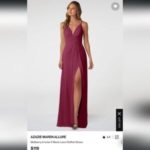 Azazie Maren Allure - Size 12, color: Mulberry